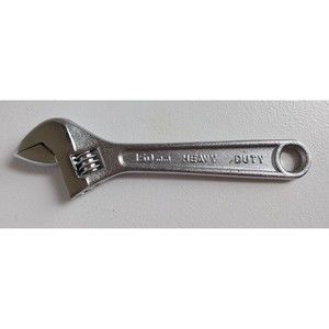 6" Wrench Adjustable Spanner Heavy Duty 150mm Long Drop Forged C1800 20mm Jaw